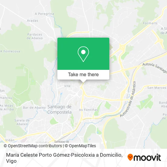 mapa María Celeste Porto Gómez-Psicoloxia a Domicilio