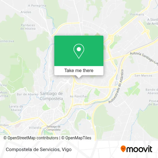 Compostela de Servicios map