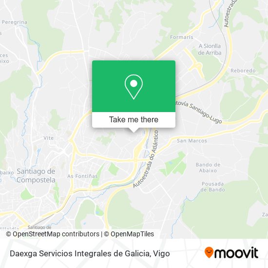 mapa Daexga Servicios Integrales de Galicia