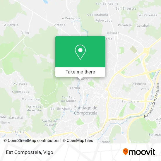 Eat Compostela map