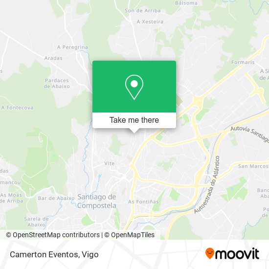 Camerton Eventos map