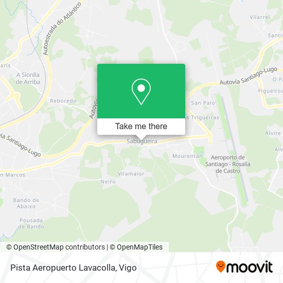 Pista Aeropuerto Lavacolla map