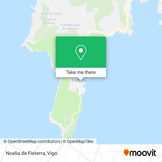 Noelia de Fisterra map