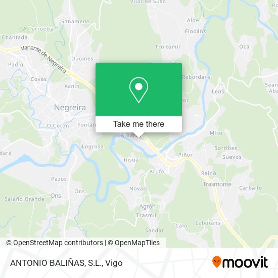 mapa ANTONIO BALIÑAS, S.L.