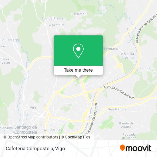 Cafetería Compostela map