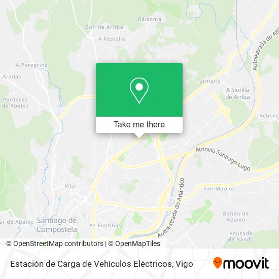 mapa Estación de Carga de Vehículos Eléctricos