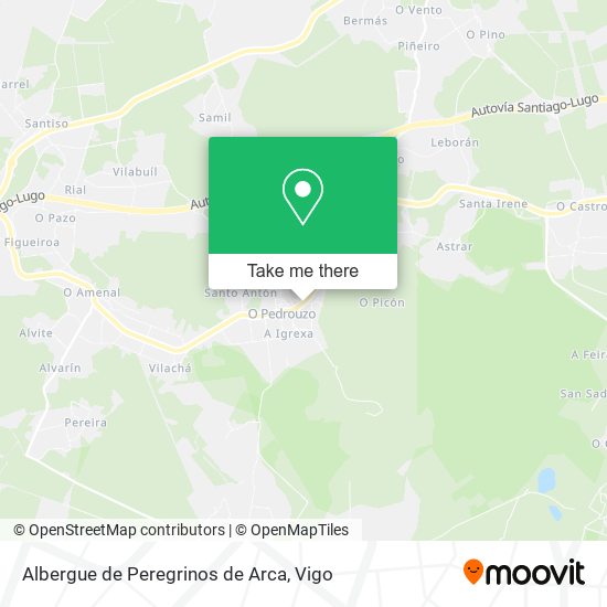 Albergue de Peregrinos de Arca map