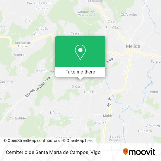 Cemiterio de Santa María de Campos map
