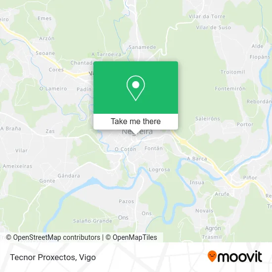 Tecnor Proxectos map