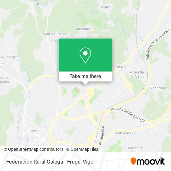 Federación Rural Galega - Fruga map