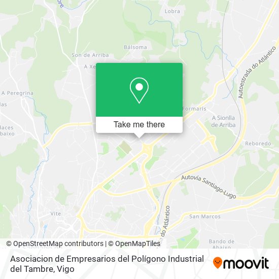 Asociacion de Empresarios del Polígono Industrial del Tambre map