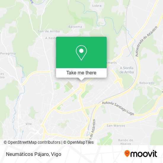 Neumáticos Pájaro map