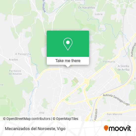Mecanizados del Noroeste map