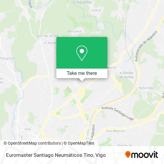 Euromaster Santiago Neumáticos Tino map