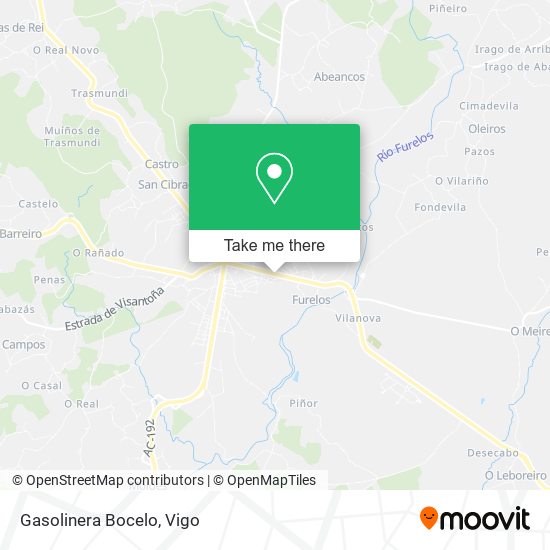 Gasolinera Bocelo map