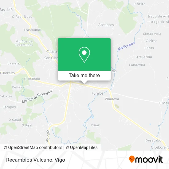 Recambios Vulcano map