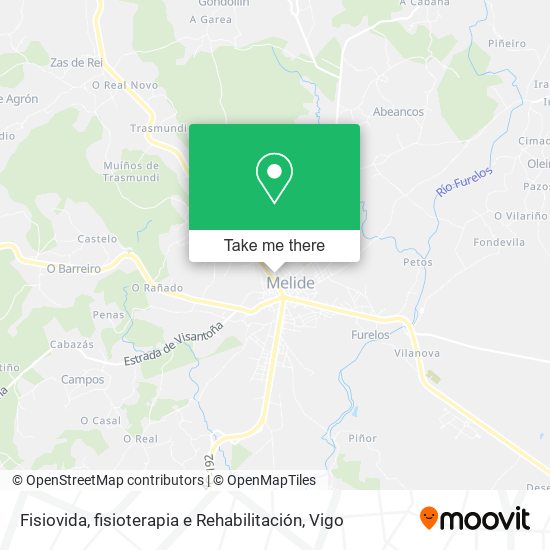 Fisiovida, fisioterapia e Rehabilitación map