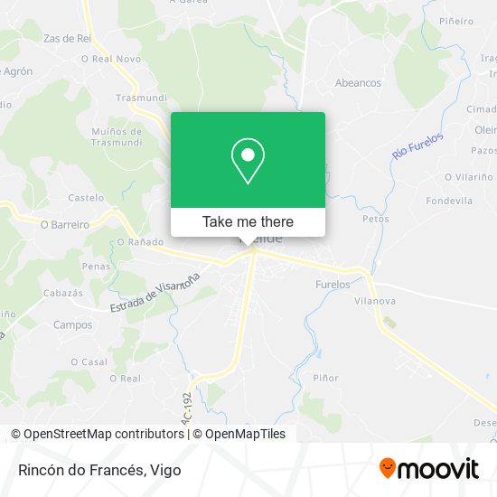 Rincón do Francés map