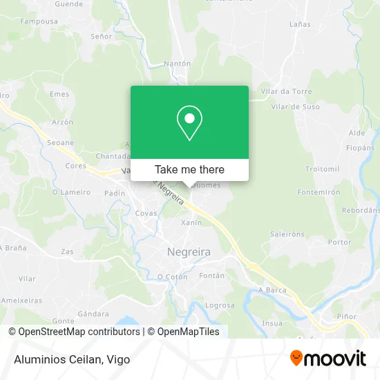 Aluminios Ceilan map