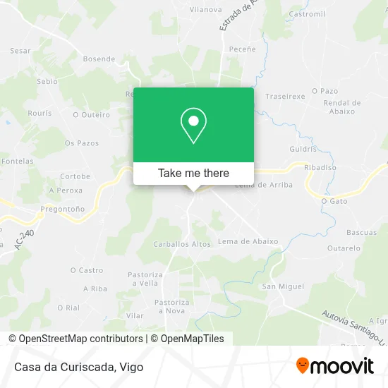 Casa da Curiscada map