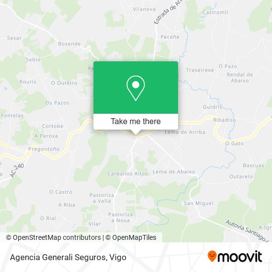 Agencia Generali Seguros map