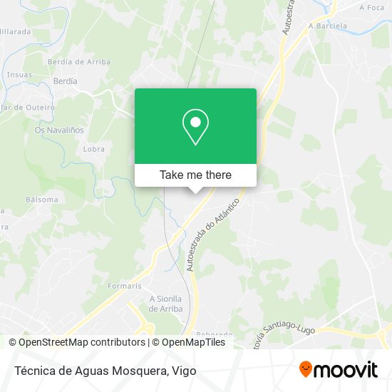 mapa Técnica de Aguas Mosquera