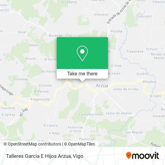 Talleres Garcia E Hijos Arzua map