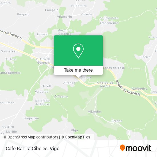 Café Bar La Cibeles map