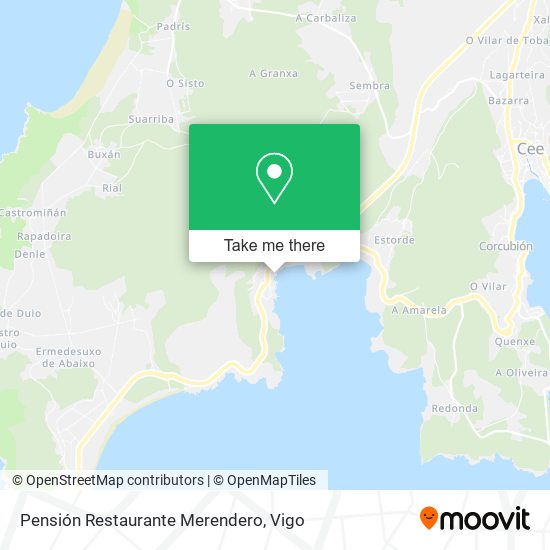 Pensión Restaurante Merendero map