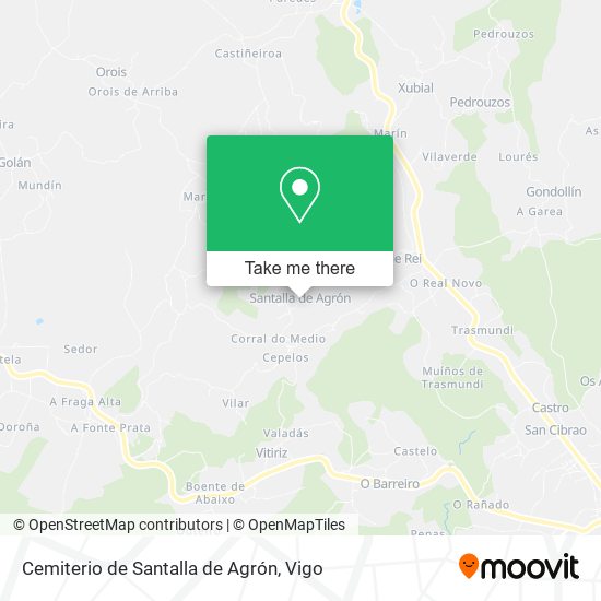 Cemiterio de Santalla de Agrón map