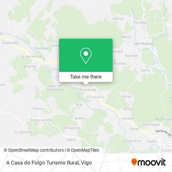 A Casa do Folgo Turismo Rural map
