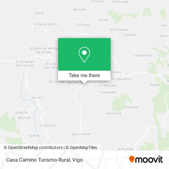 Casa Camino Turismo Rural map