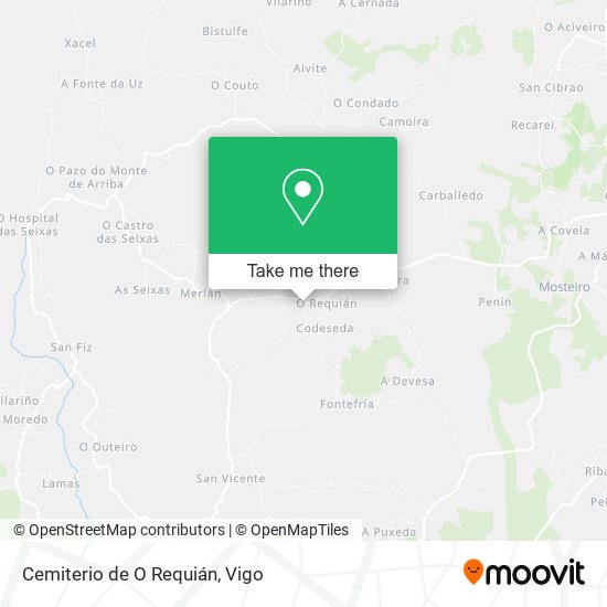 Cemiterio de O Requián map