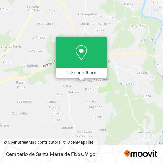 Cemiterio de Santa Marta de Fixós map