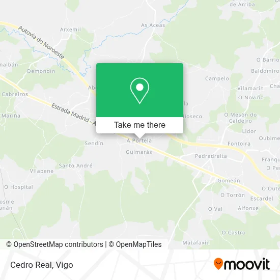 Cedro Real map