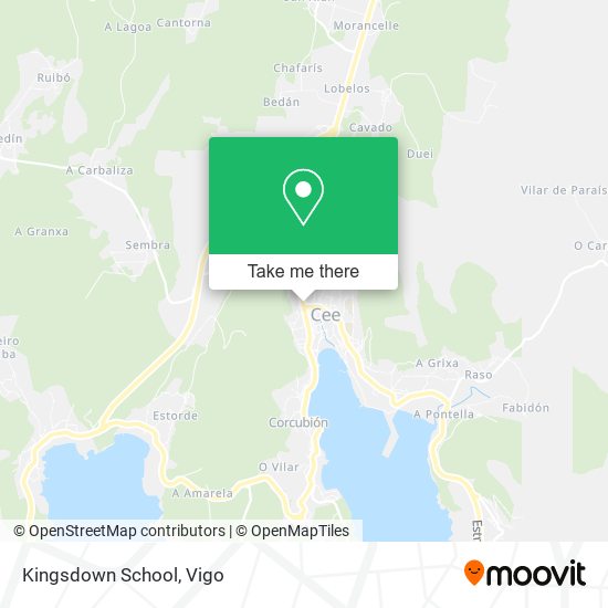 Kingsdown School map