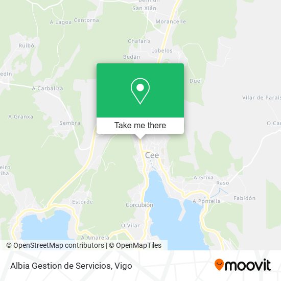 Albia Gestion de Servicios map
