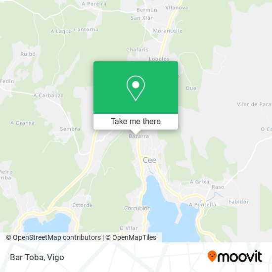 Bar Toba map