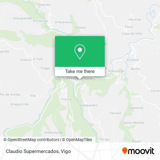 Claudio Supermercados map