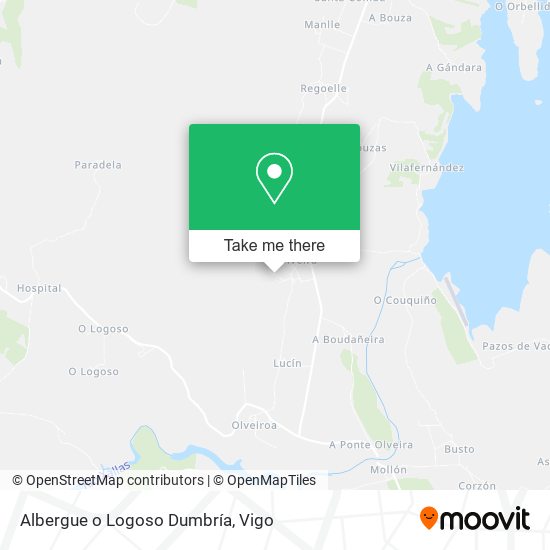 Albergue o Logoso Dumbría map
