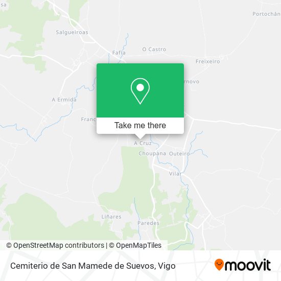 mapa Cemiterio de San Mamede de Suevos