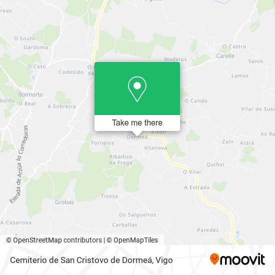 Cemiterio de San Cristovo de Dormeá map