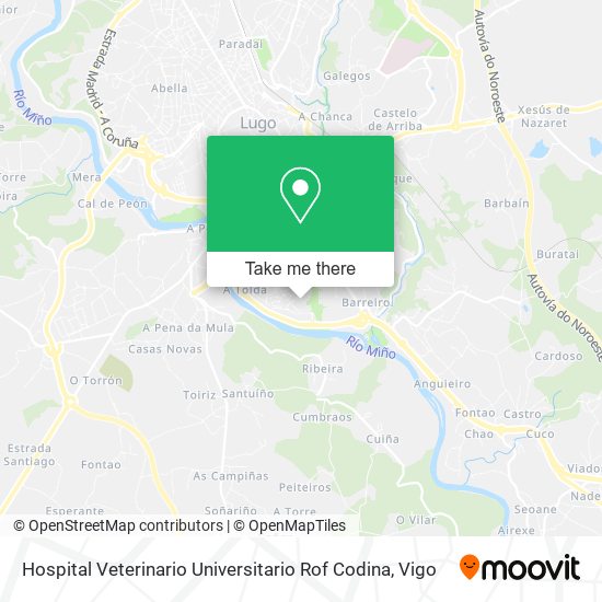 Hospital Veterinario Universitario Rof Codina map