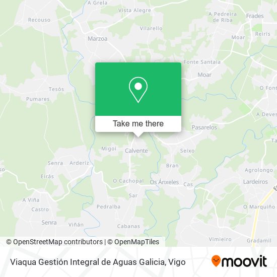 Viaqua Gestión Integral de Aguas Galicia map