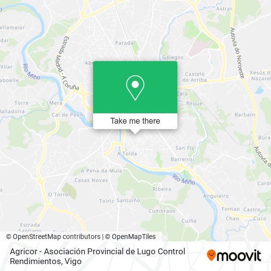Agricor - Asociación Provincial de Lugo Control Rendimientos map