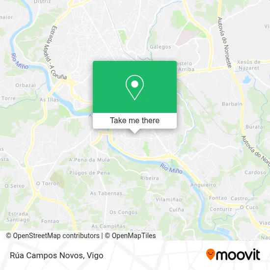 Rúa Campos Novos map