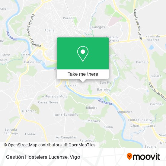 mapa Gestión Hostelera Lucense