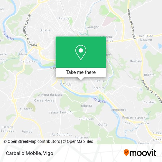 Carballo Mobile map