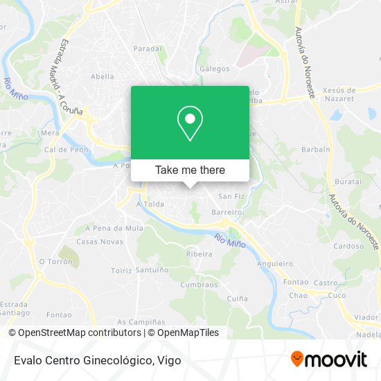 Evalo Centro Ginecológico map