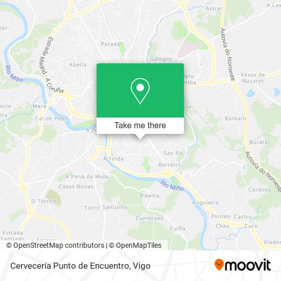 mapa Cervecería Punto de Encuentro